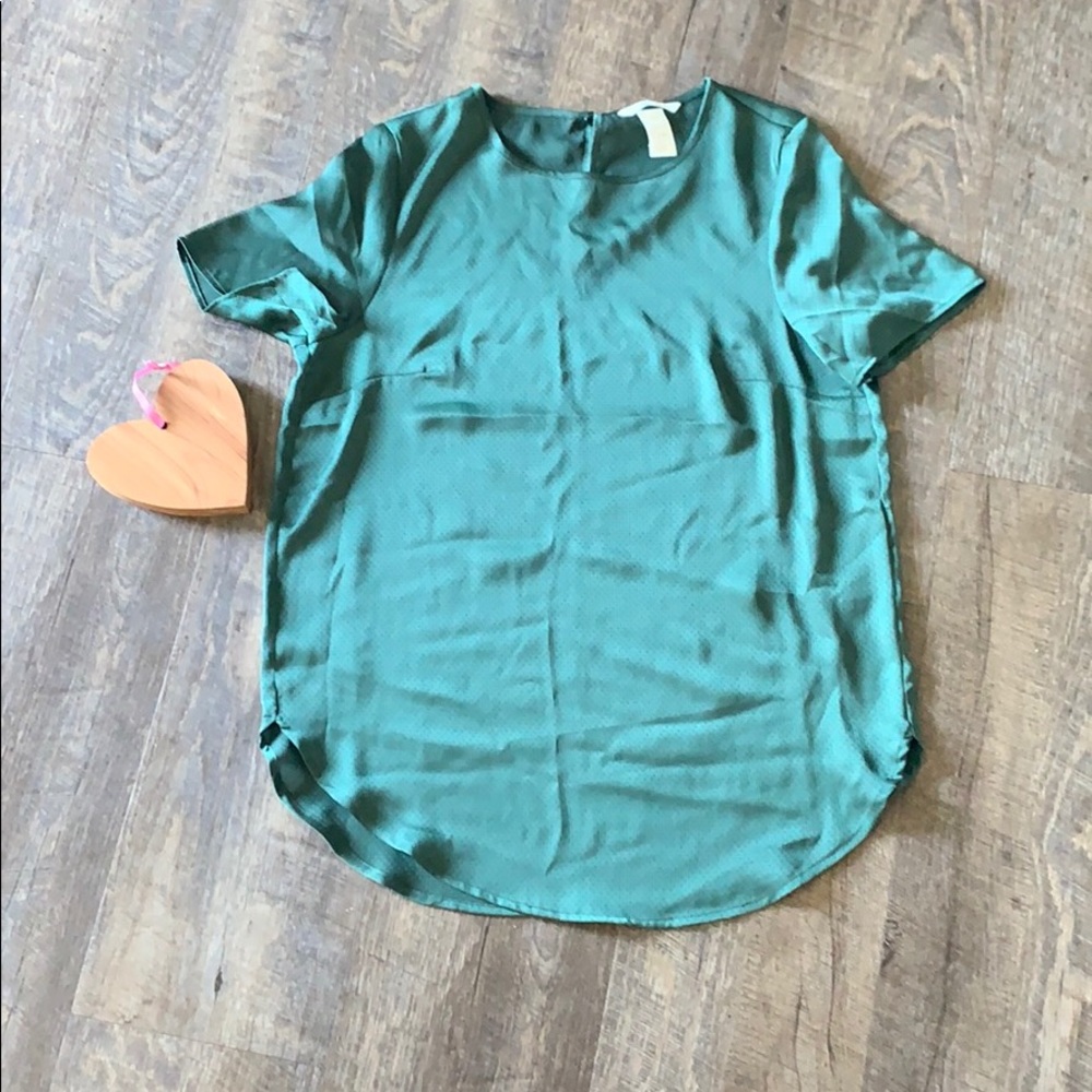 Forest green blouse